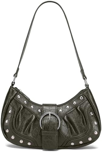 Amazon.com: Y2K Black Small Shoulder Bag Goth Bag Grunge Aesthetic